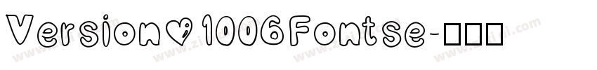 Version 1006Fontse字体转换
